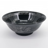 japanese black silver dragon râmen bowl KURO UWAGUSURI GIN RYÛMON