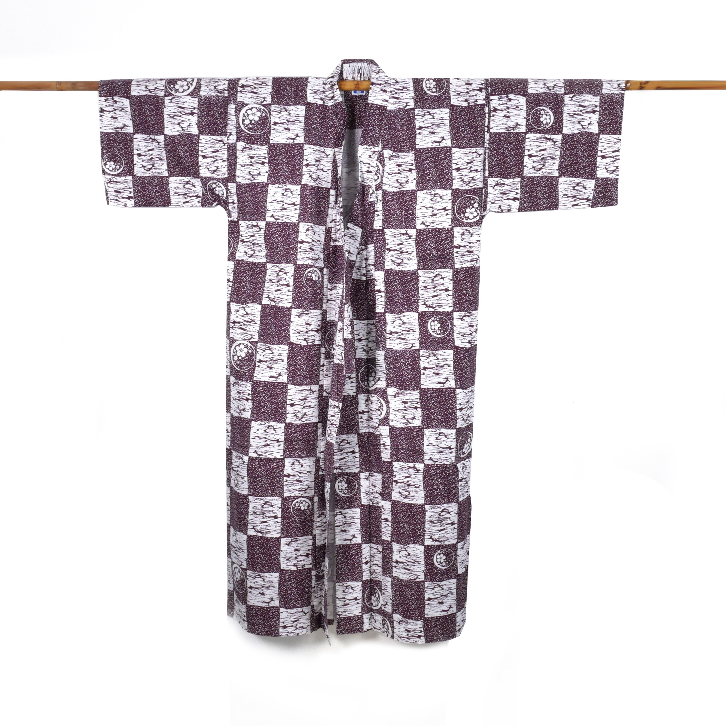 Mængde penge Rå skole Japanese cotton prestige yukata for men NEMAKI purple