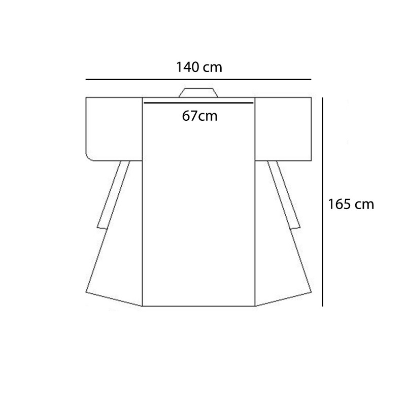 Yukata prestigio giapponese di cotone per le donne, KUROSHIBORI, bianco