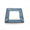 japanese square plate, AI KARAKUSA, blue