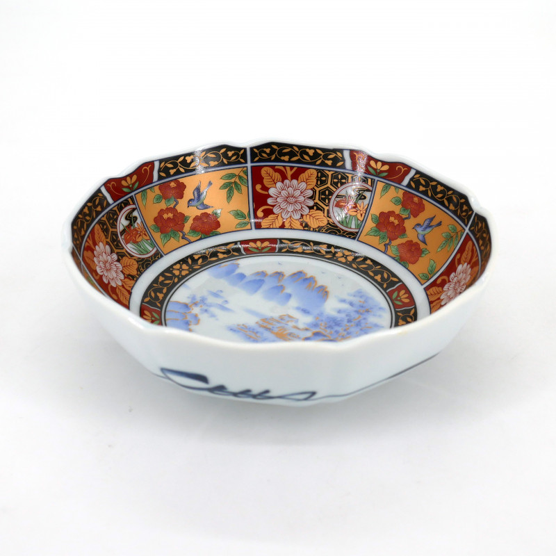 bol plat japonais Arita IMARI, paysage