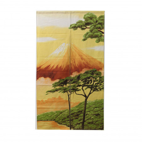 Tenda giapponese noren, FUJI HOKUSAI, monte fuji