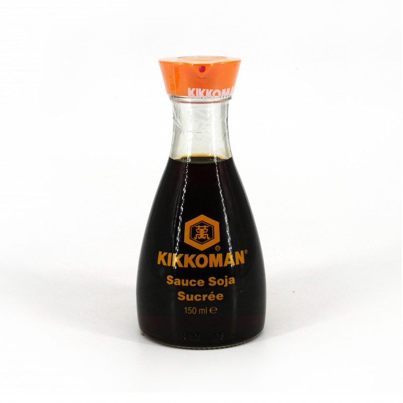 Sweet soy sauce in an anti-drip carafe, KIKKOMAN DISPENSER