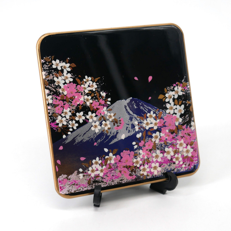 Dessous de verre décoratif japonais en résine, FUJISAKURA