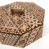 octagonal box in traditional Yosegi marquetry by Hakone KOYOSEGI