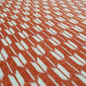 Tejido de algodón rojo japonés con motivo de flechas, YAGASURI, hecho en Japón, ancho 112 cm x 1m