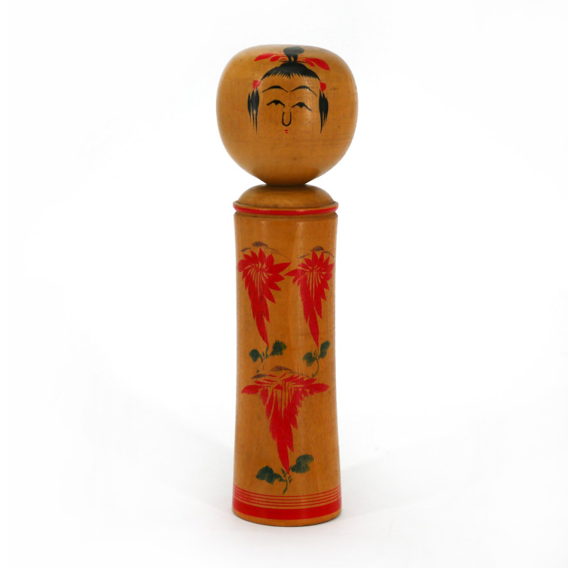 Muñeca japonesa de madera - kokeshi vintage - NARUKO