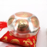 Bol tibétain clair avec mantra 9 cm