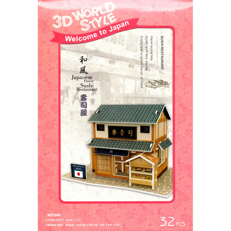 Kleines 3D-Puzzle, SUSHI RESTAURANT