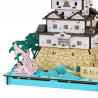 Mini maquette en carton, TAKAMATSU-JO, Château de Takamatsu, fait au Japon