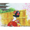 Rideau japonais noren en polyester, GEISHA