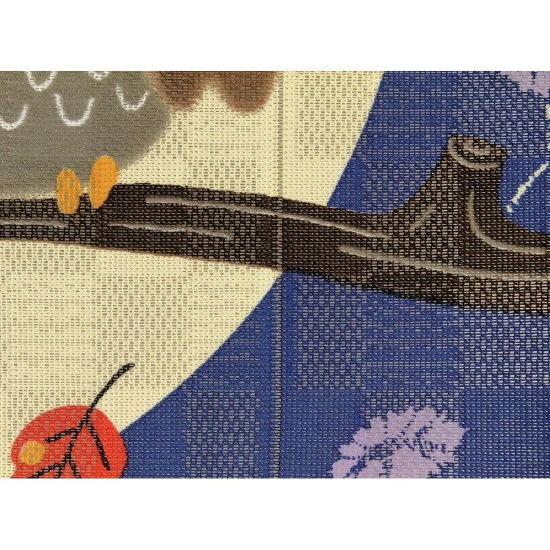 Rideau japonais noren en polyester, MORI NO CHIE FUKURÔ