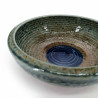 Japanische keramische Suppenschüssel Ø17x6,2cm, SUNAJI, blau und braun