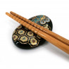 Japanese ceramic chopstick rest, MATSU