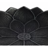 Brûle-encens japonais en fonte noire, IWACHU LOTUS, fleure de lotus