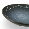 Japanese bowl in raw ceramic, blue gray, KIMO I