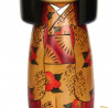 bambola di legno giapponese - kokeshi, KANTSUBAKI, rosso