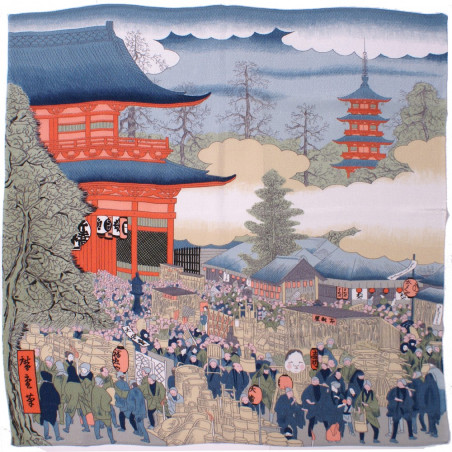  furoshiki japonais foire d'Asakusa - Hiroshige 