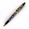 Stylo à bille japonais noir en résine dans un coffret motif mont fuji et fleurs de cerisier, SAKURAFUJI, 133mm