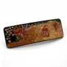Pinza de pelo japonesa de resina con abanicos y patrón de carro, KYOUMIYABI, 10,5cm