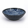 Piatto in ceramica giapponese, motivo a onde, SEIGAIHA