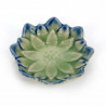 Piccolo vaso di ceramica giapponese, loto verde, SOSU