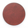 Japanese round plate, AKAKURO, red cracks