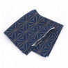 Fodera per cuscino Zabuton blu con motivo a stelle giapponesi, ZABUTON ASANOHA, 58x62 cm