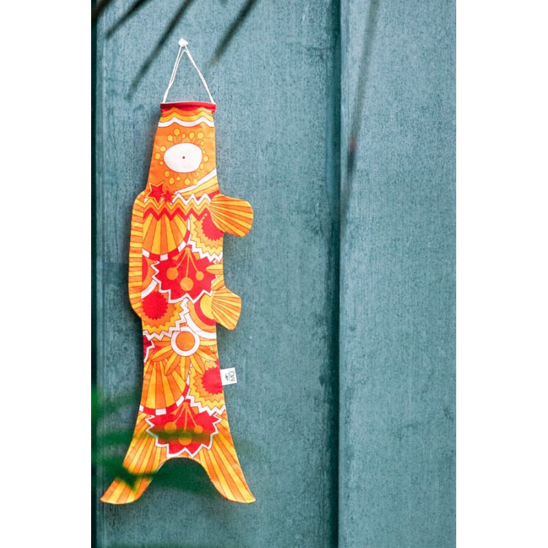 Koi carp shaped windsock, KOINOBORI SEVENTIES