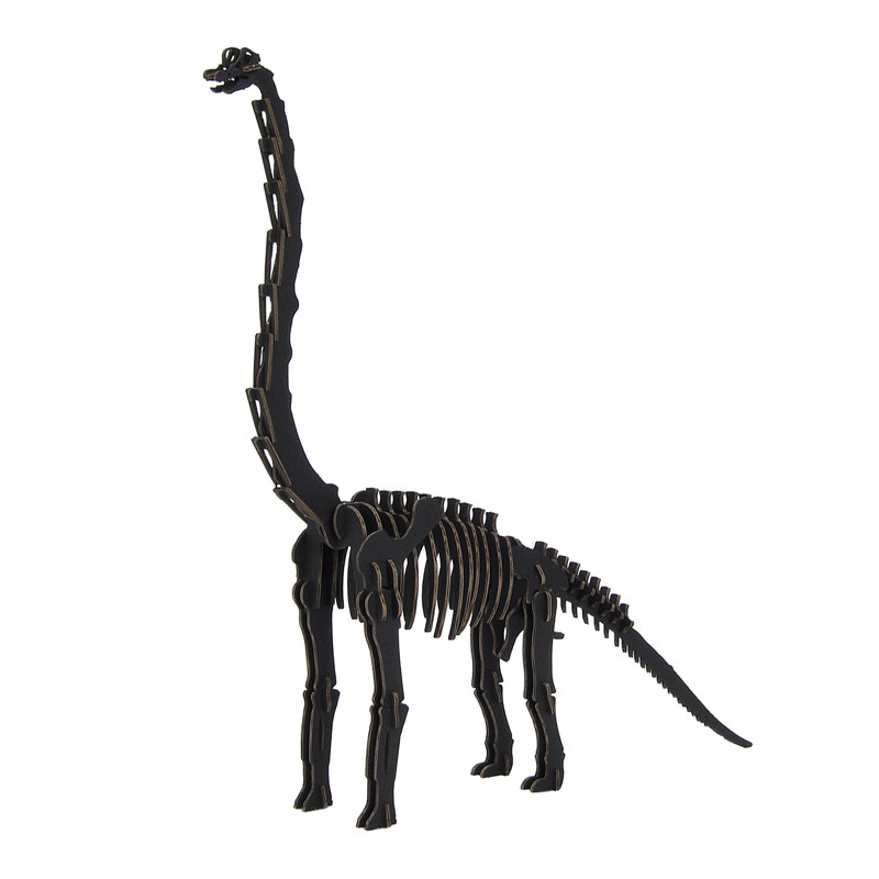 Modello di dinosauro Triceratopo nero in cartone, TORIKERATOPUSU