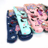 Japanese tabi socks in cotton with woman Geisha and black cat motif, GEISHA ON'NA KURO NEKO, color of your choice, 22-25cm