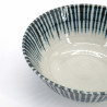 tazón de sopa japonés de cerámica, ARASE, cepillo