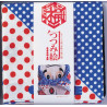 Japanese cotton furoshiki, COCHAE, kao, 48 x 48 cm