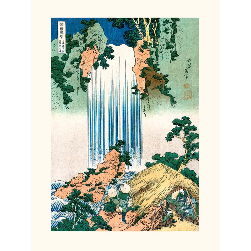 Estampe japonaise, Hokusai Cascade de Yoro dans la province de Mino
