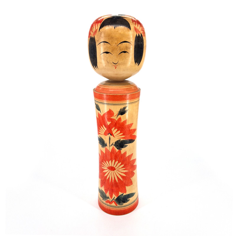Japanese wooden doll - vintage kokeshi - NARUKO