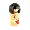 bambola di legno giapponese - kokeshi - HANAMONOGATARI- UME