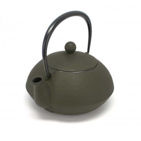 Japanese cast iron teapot. IWACHU. HAKEME antic brown. 0.65lt