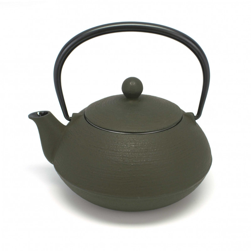 Japanese cast iron teapot. IWACHU. HAKEME antic brown. 0.65lt