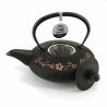 Japanese cast iron teapot - IWACHU WA-SAKURA- 0.6 lt - copper black