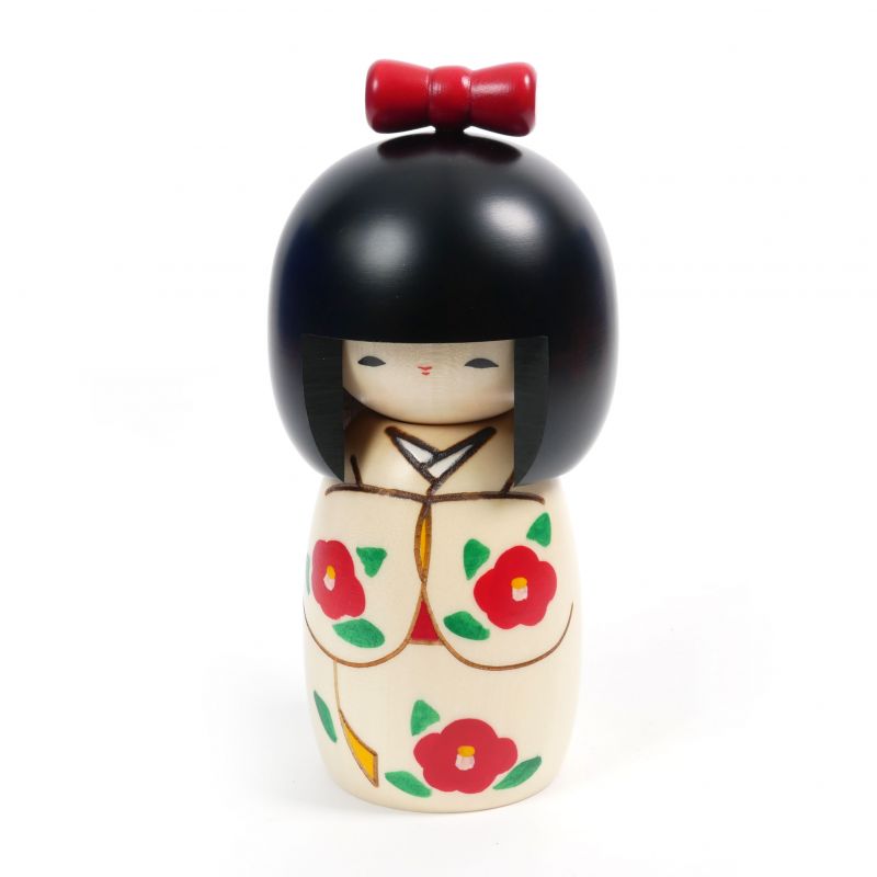 Muñeca japonesa Kokeshi en cinta de madera - RIBBON