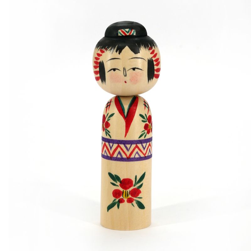 Japanische hölzerne Kokeshi-Puppe - MAGE