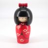 Poupée Kokeshi japonaise en bois bourgeon - TSUBOMI - 14.5cm