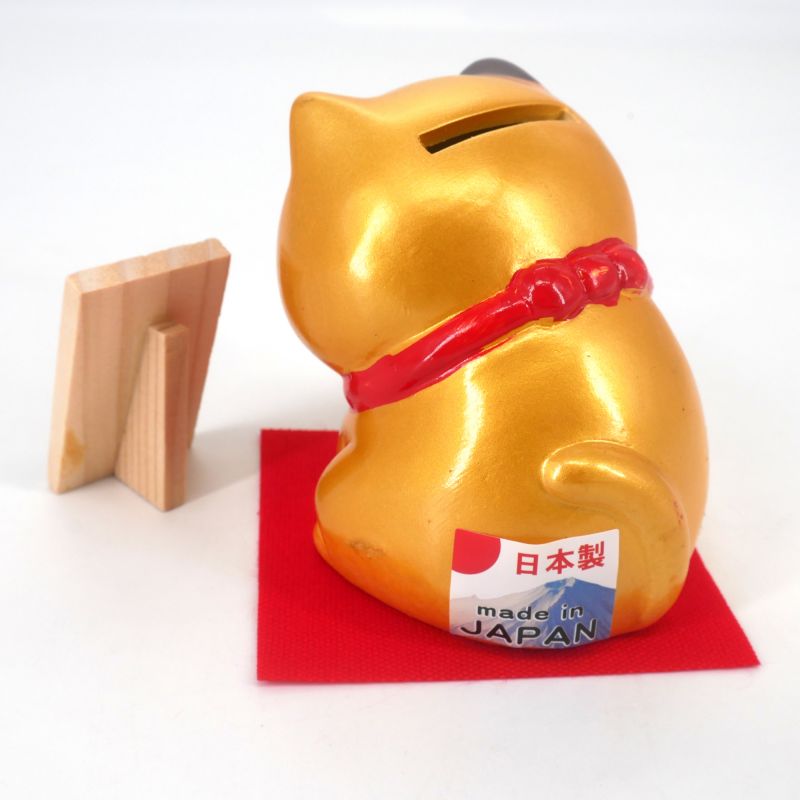 Hucha japonesa para gato Manekineko, KIN KANEGAI