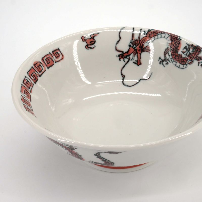 Japanese ceramic ramen bowl Ø20cm RYU, red