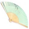 japanese fan made of paper and bamboo, HOTARU, green