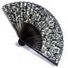 japanese fan in cotton and bamboo, HANA, flowers