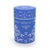 Boîte à thé japonaise bleu en métal - JASPER - 100gr