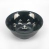 Set of 2 Japanese ceramic bowls - KURO TO SHIRO NO NEKO
