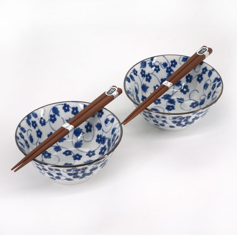 Set di 2 ciotole in ceramica giapponese -AO PATTA