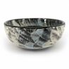 Small Japanese ceramic donburi bowl, black and white - HAKARI